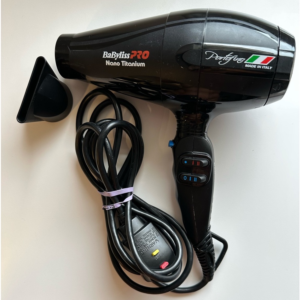 BaByliss PRO Nano Titanium Volare® V1 Full-Size Hair Blow Dryer Black